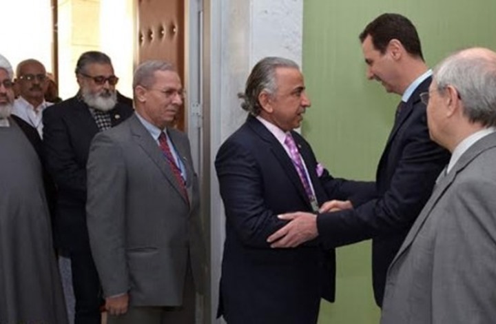 دشتي مع وفد في سوريا