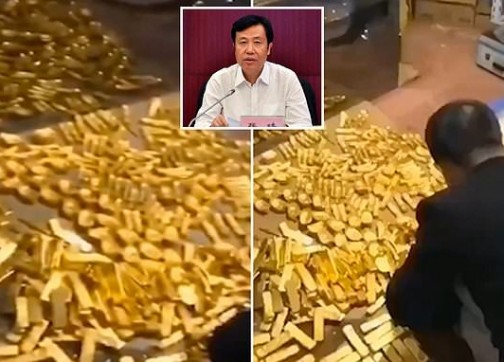 13 طناً من الذهب و37 مليار دولار بمنزل مسؤول شيوعي&nbsp;صيني