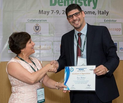 الطبيب السوري أنس هايل قرقوط ينال جائزة أفضل بحث علمي بالليزر في&nbsp;روما