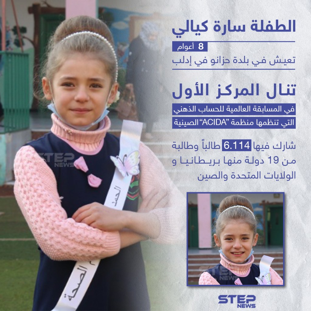 هذه هي حقيقة المسابقة التي فازت بها الطفلة السورية سارة&nbsp;كيالي