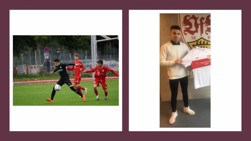 لاجئ سوري يوقع عقداً مع نادي شتوتغارت&nbsp;الألماني